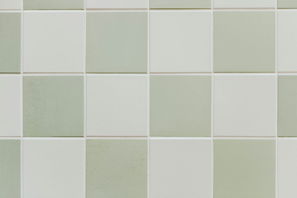 white and gray tiles