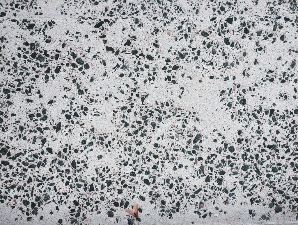 closeup of Terrazzo flooring